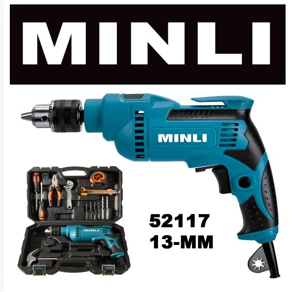 Minli Impact Drill 13 MM Combo 52117+17