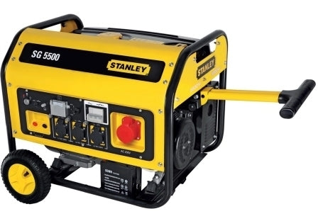 مولد البنزين من ستانلي 3 مرحلة مع مقبض (SG 5500) - 25L