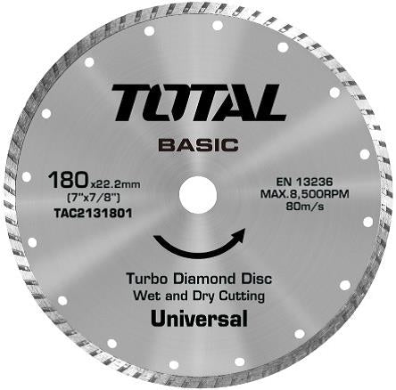 TOTAL Diamond Disc Turbo - 230×22mm (9×7/8")