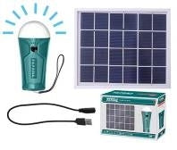 إجمالي لوحة الطاقة الشمسية مع مجموعة مصباح LED
