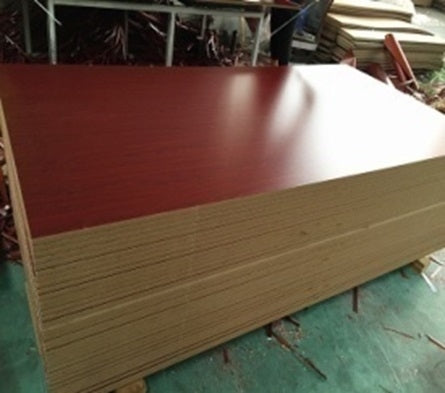 MAHAGONEY MELAMINE MDF 122CM* 244CM*18MM