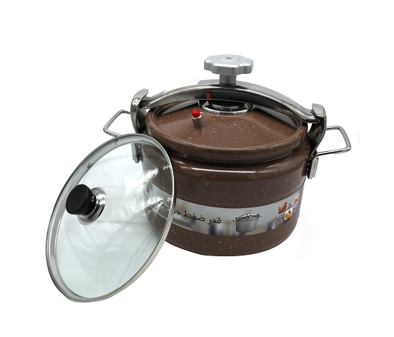 طباخ ضغط الجرانيت مع غطاء زجاجي 11 لتر-MT-20-331