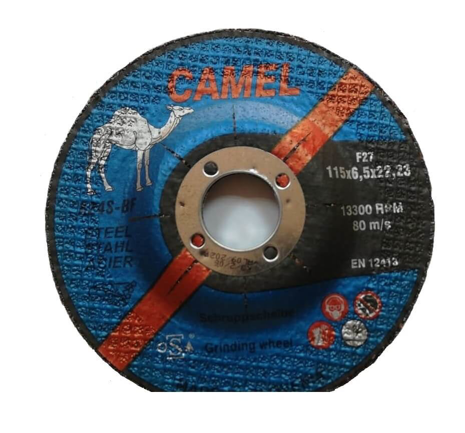 قرص طحن الجمل المعدني 115x6.5x22.23 (4.5 ") F27 13300RPM EN 12413 - سلوفينيا