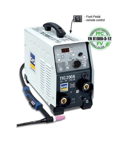 INVERTER TIG/ARC WELDING MACHINE TIG 200 DC FV,