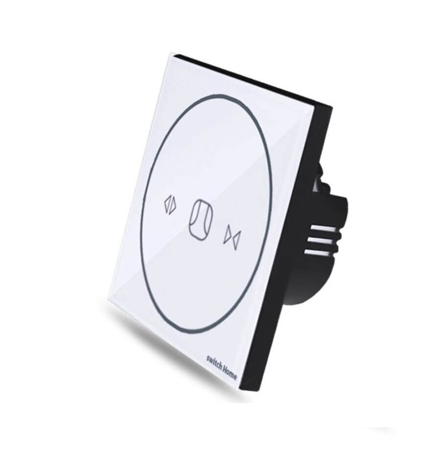 Smart Wifi Controlled Shutter Curtain Switch Support Google Home & Amazon Alexa-White