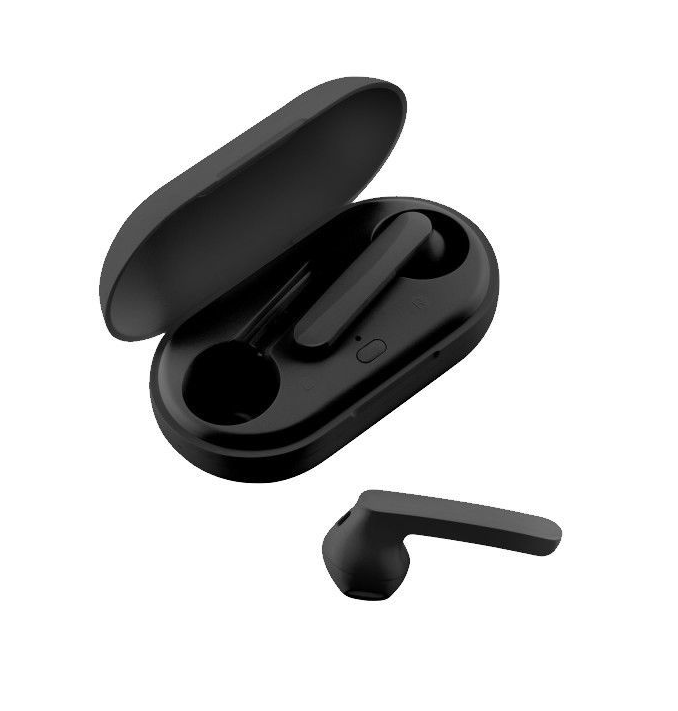 حبوب منع الحمل Momax تذهب حقيقية لاسلكية سماعات الأذن Bluetooth - أسود