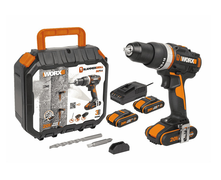 WORX 20V BL 50 NM IMPACT DRILL KIT Mawady