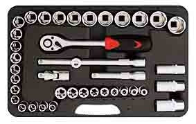 SENECA Socket Wrench Set (1/2"Dr.) - 40Pcs