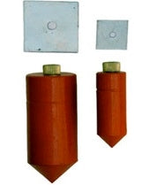 jtw plum bob cylndrcl.w/rope (brs.pltd) - 400g