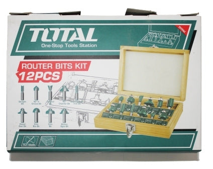 TOTAL 12pcs Router bits set(6mm)