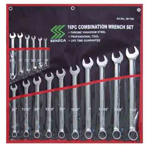 SENECA Spanner Wrench Set Combo Pch.Pck - 16Pcs