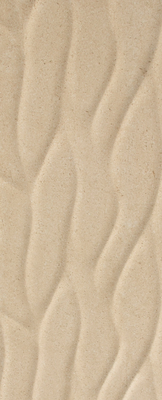 Gres Porcelain Glased SAND STONE GRAY MATT 3D 30X90
