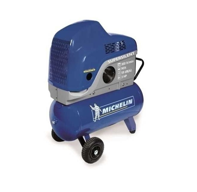 Michelin Single phase Rotary Screw Air Compressor with basefoot,handle & Wheels (RSX100/3)