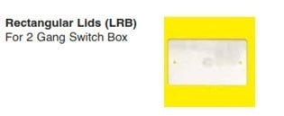 LID RECTANGULR FOR 2GSB uPVC (WH)