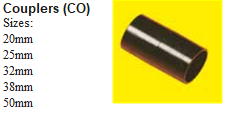 20mm uPVC ELECTRICAL COUPLER   (BK)