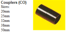 50mm uPVC ELECTRICAL COUPLER   (BK)