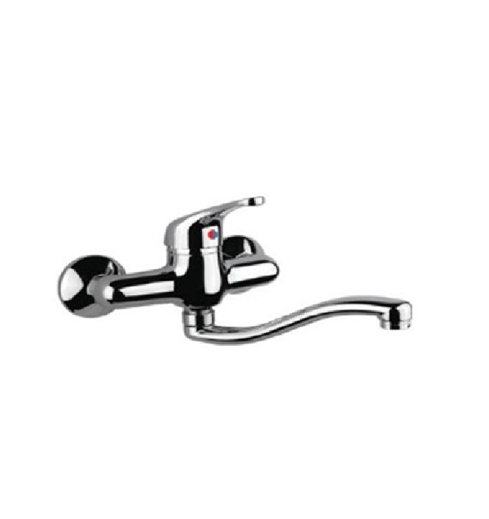 KING Wall Sink Mixer S-spout cm20