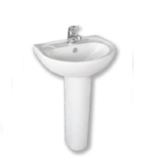 LARA 54 WASH BASIN FULL PEDESTAL