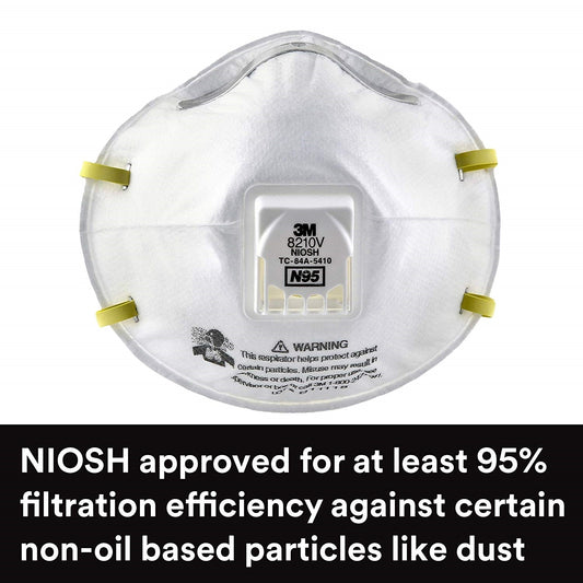 3M Particulate Respirator Mask with filter, Pack of 10 Pcs
