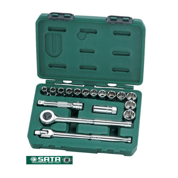 SATA-09086-17 PC ، 1/2 "Dr.Socket Set 10-24