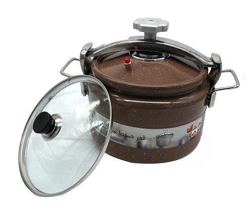 Granite Pressure Cooker With Glass Lid 15 Liter - MT-20-332