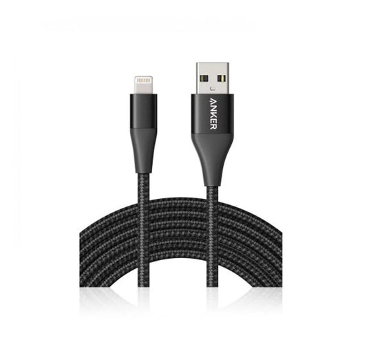 ANKER POWERLINE+ II LIGHTNING CABLE - 3 METERS - BLACK