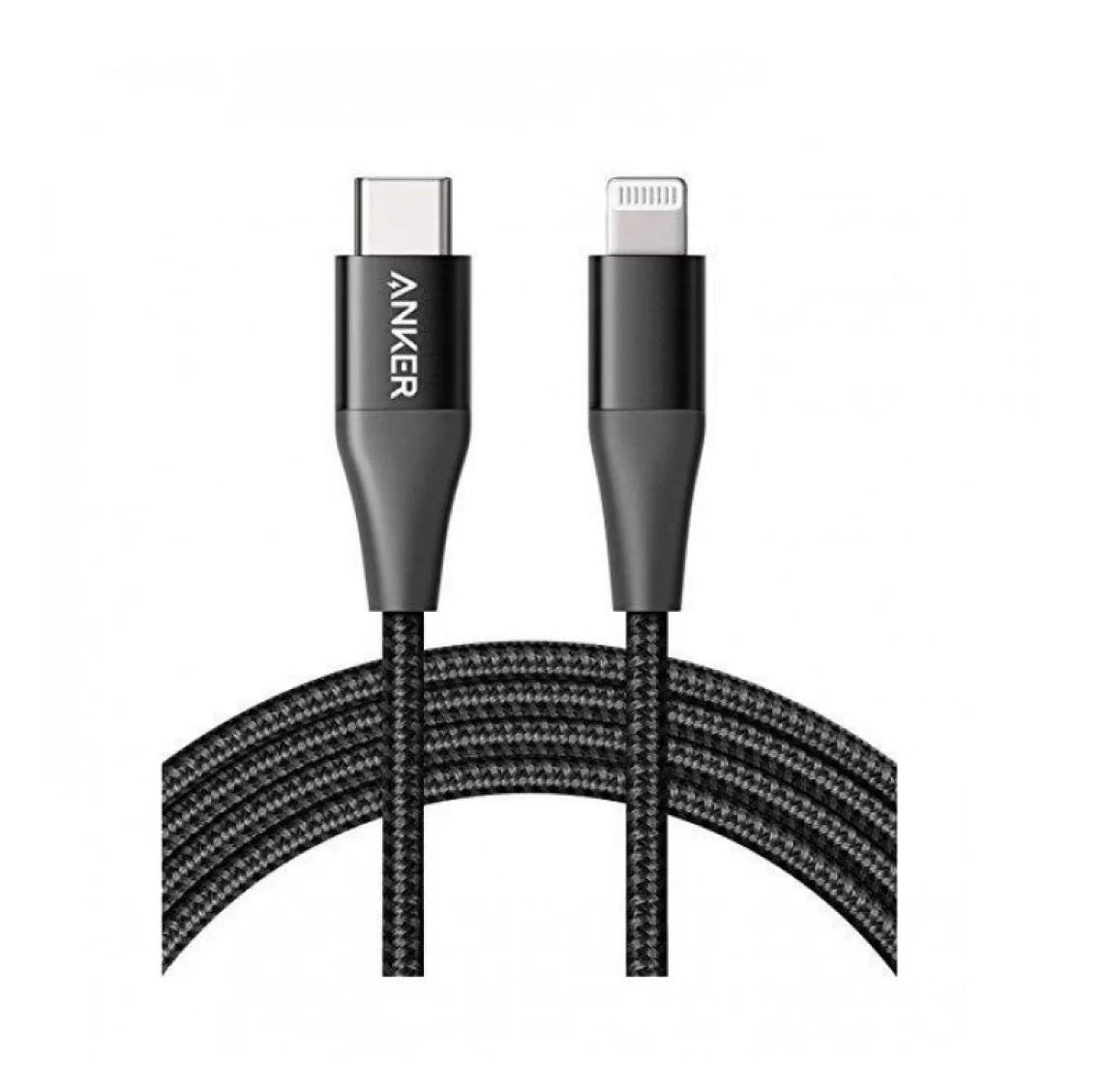 Anker Powerline+ II 0.9m USB -C إلى كابل البرق - الأسود