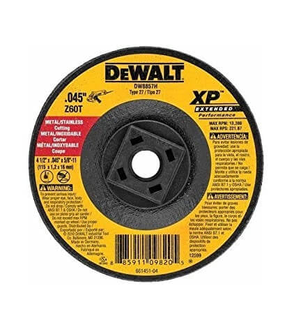 125 × 6 × 22 المعدن G/Wheel T27 ، DW4543AI