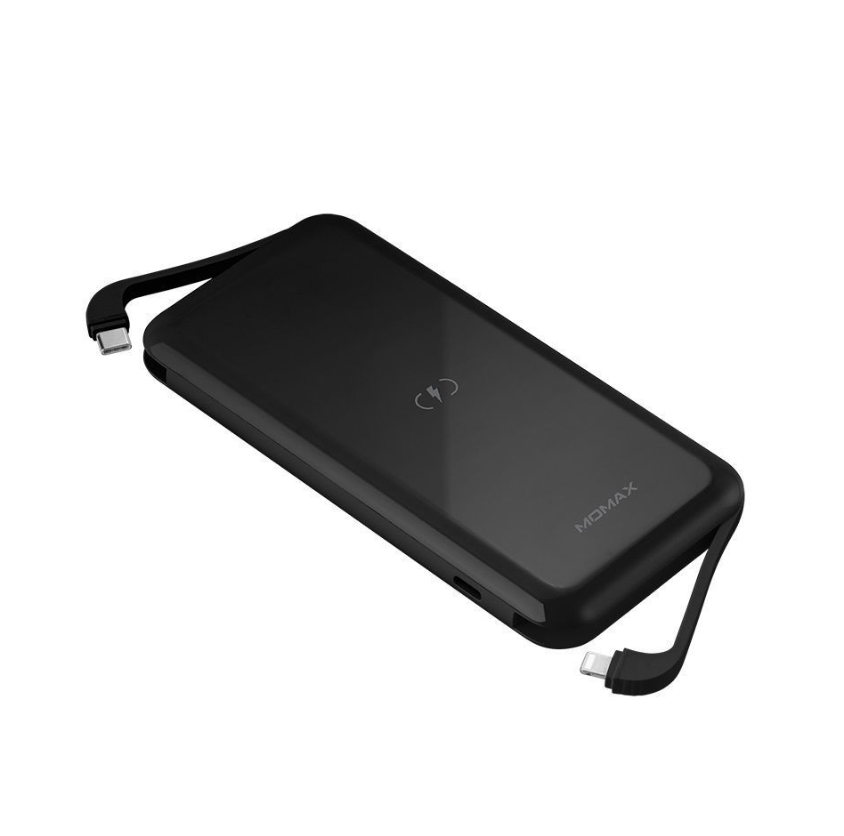 Momax Q.Power One Dual Wireless External Battery Pack 10000mAh 20W - Black